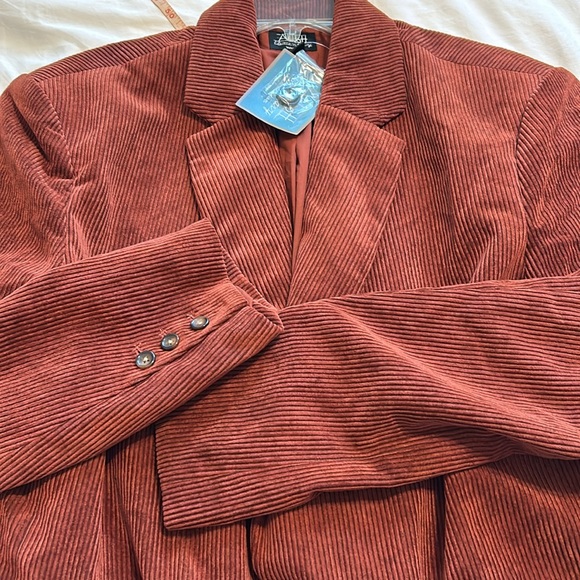 Abbott Elementary Rust Colored Corduroy jacket Size 1XLT. - Picture 4 of 6